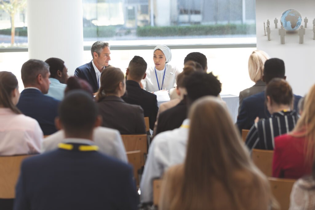 Entrepreneurs networking at the World Entrepreneur Event 2025