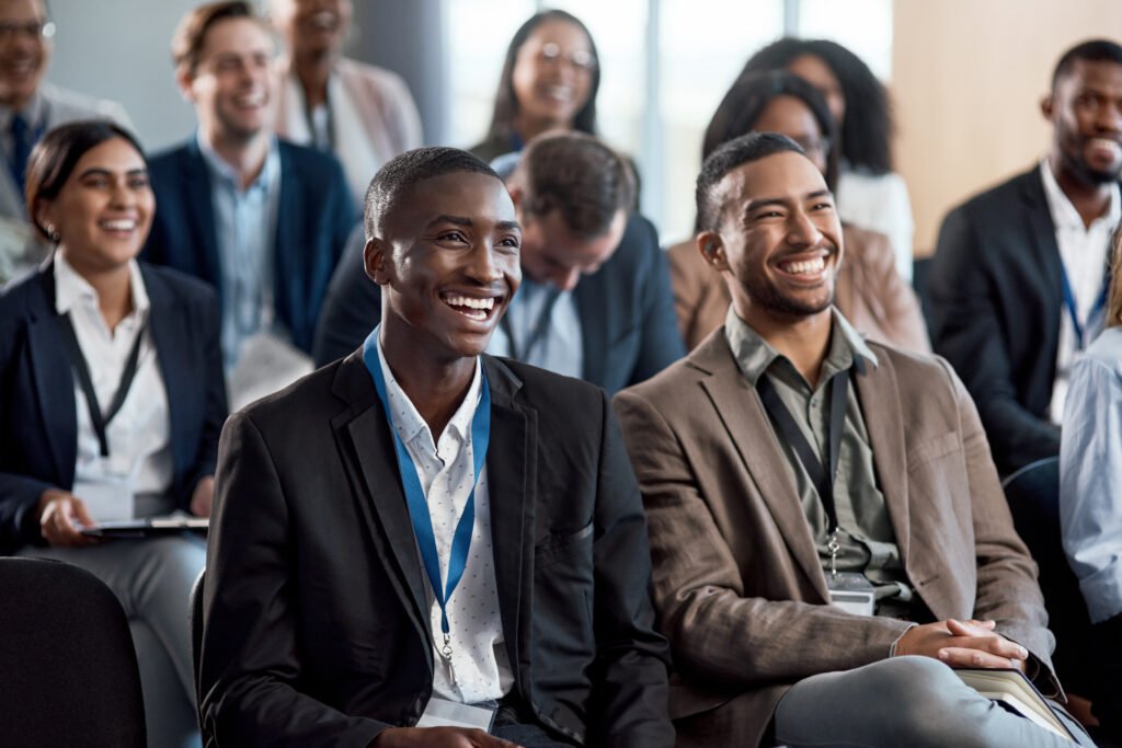 Diverse group of attendees at the entrepreneur event 2025